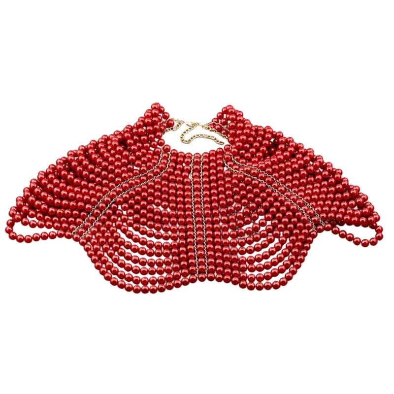 Body Jewelry Necklace - 49MD Selendang Wanita Elegan Perhiasan Tubuh