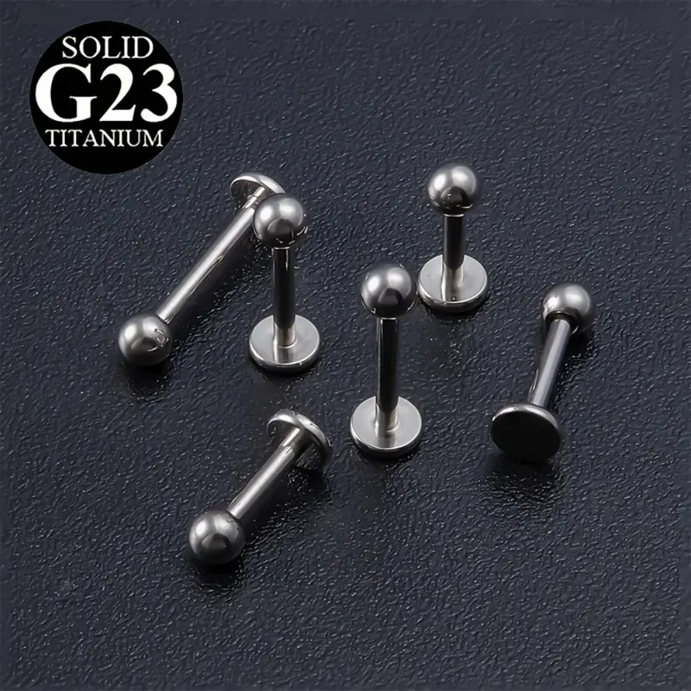 Body Jewelry Internally Threaded - 10 buah G23 anting-anting tindik bibir
