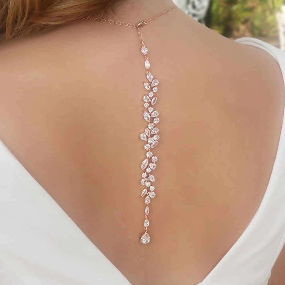 Body Jewelry Necklace - Kalung Tubuh Mewah Berbahan Perak dengan