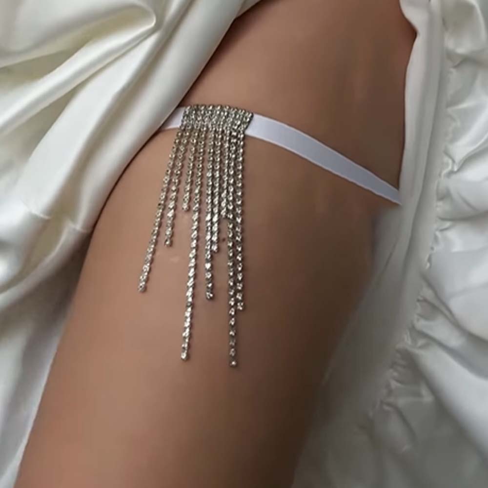 Body Jewelry Titanium - Perhiasan Rantai Kaki Model Rumbai Tidak