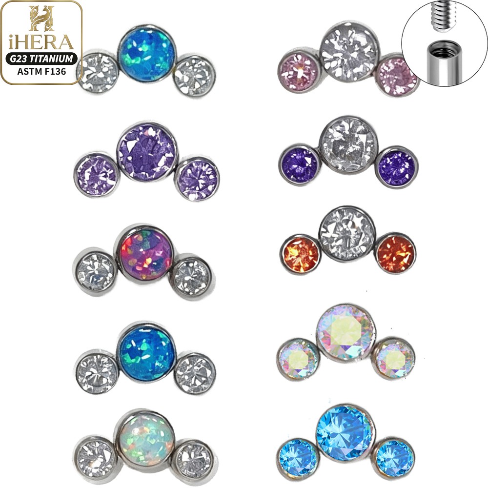 Body Jewelry Internally Threaded - Perhiasan Tindik Labret Titanium ASTM F136