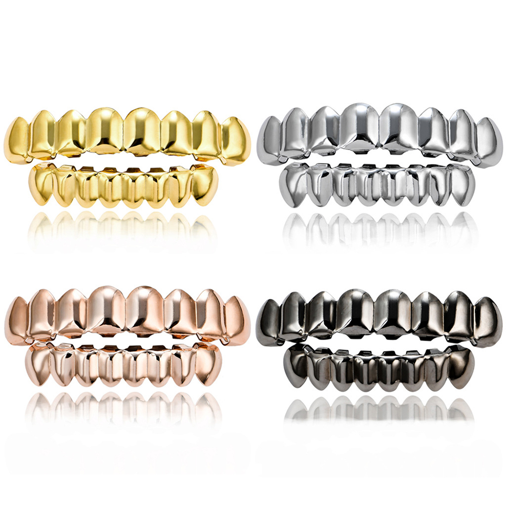 Body Jewelry Real Gold - Kawat gigi atas Hip Hop, aksesori