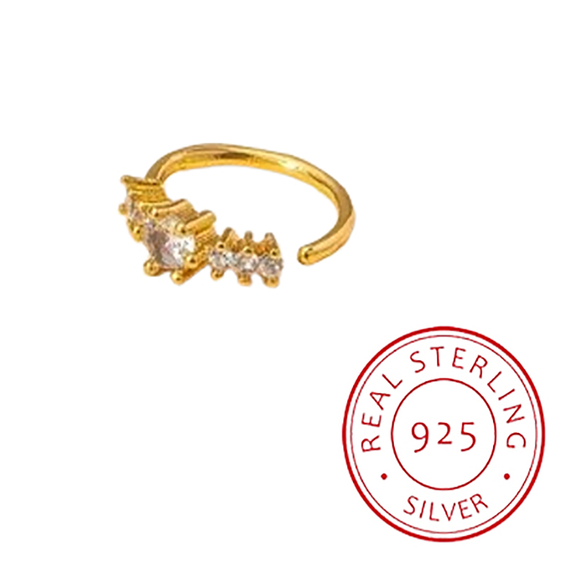 Yellow Body Jewelry - Cincin Hidung Kuning Perak S925 Geometris