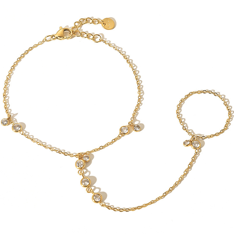 Yellow Body Jewelry - Gelang tangan baja tahan karat berlapis