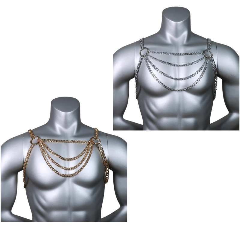 Body Jewelry Necklace - Perhiasan Rantai Dada Tubuh Logam Seksi