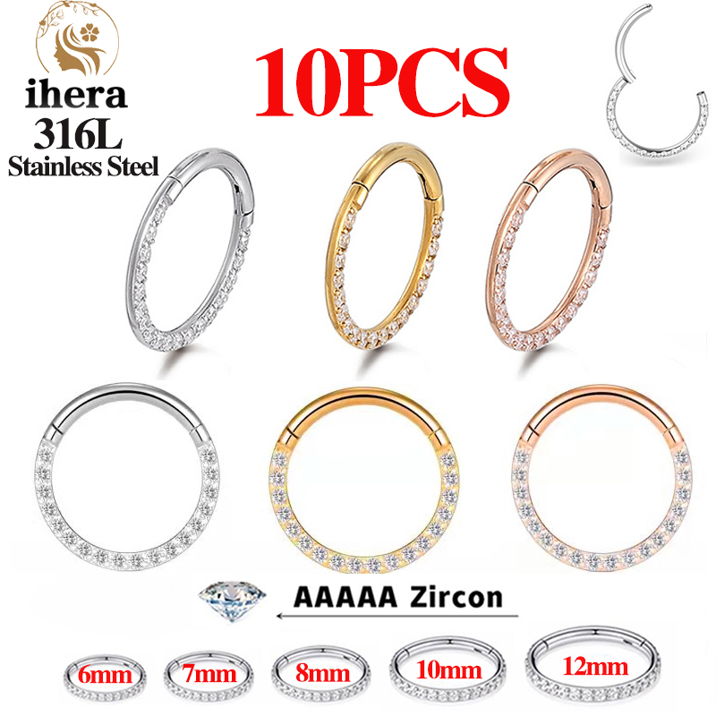 Body Jewelry Earrings - 1/10PCS Cincin Hidung Stainless Steel Septum
