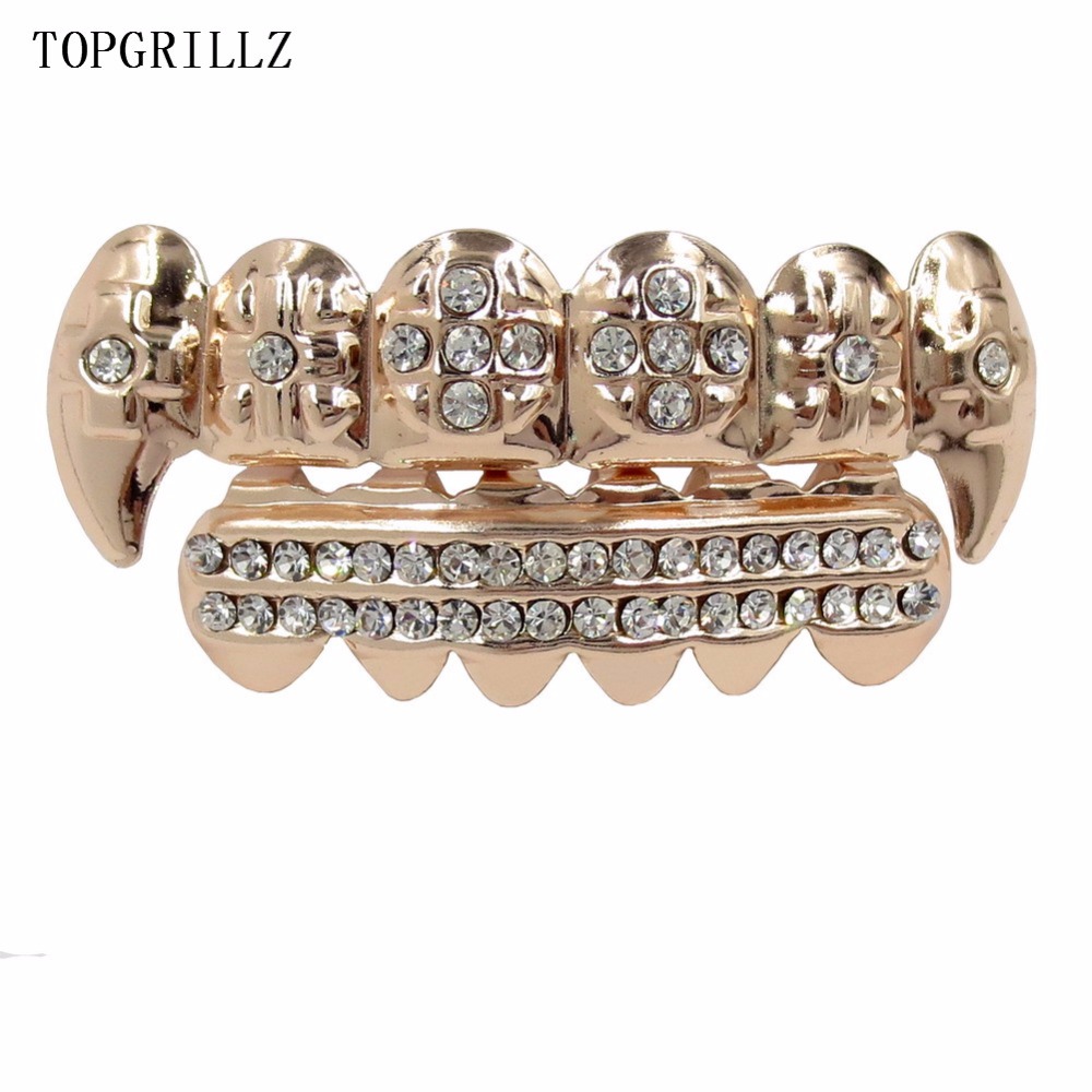 Topgrillz Nyata Warna Rose Ema - Body Jewelry Real Gold ulasan dan harga
