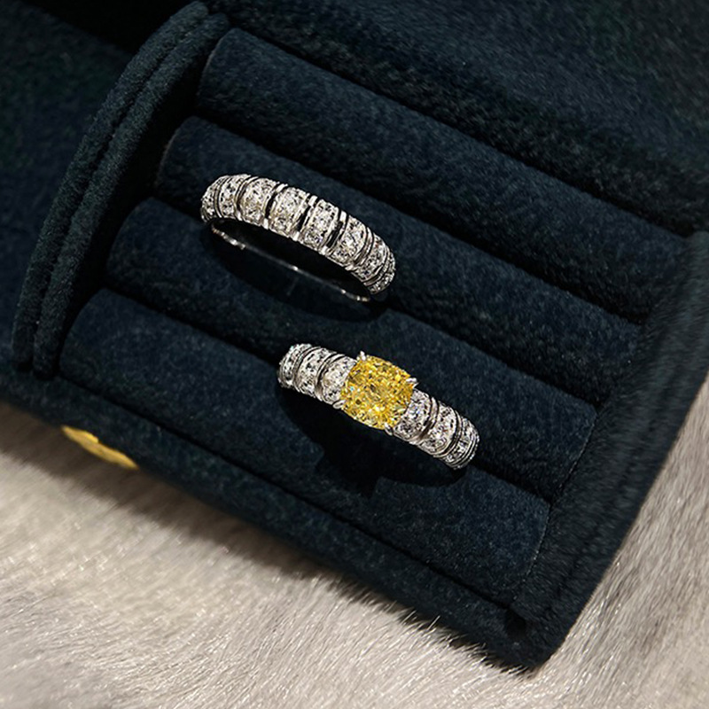 Cincin Berlian Karbon Tinggi W - Yellow Body Jewelry ulasan dan harga