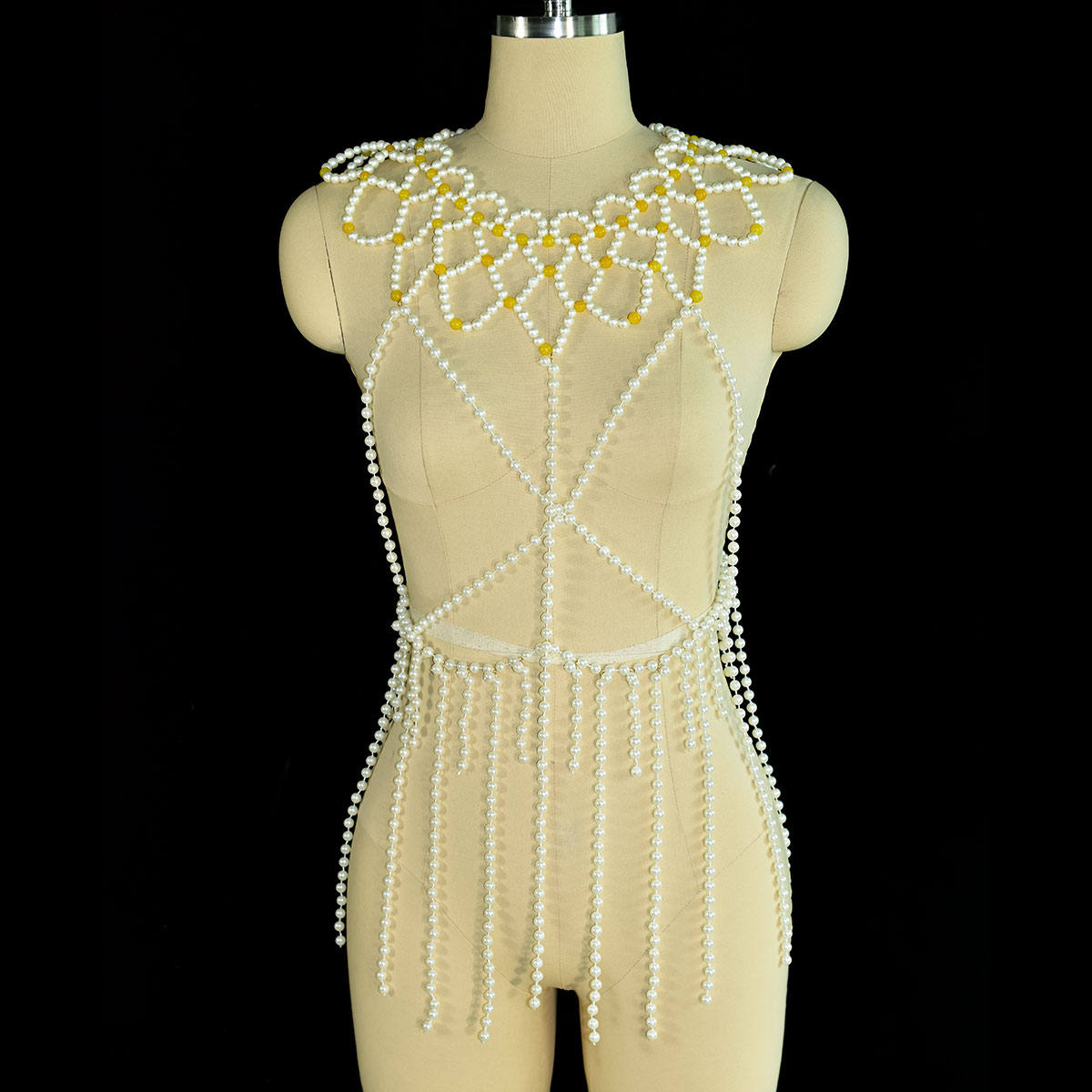 Perhiasan Tubuh Mutiara Imitas - Yellow Body Jewelry ulasan dan harga