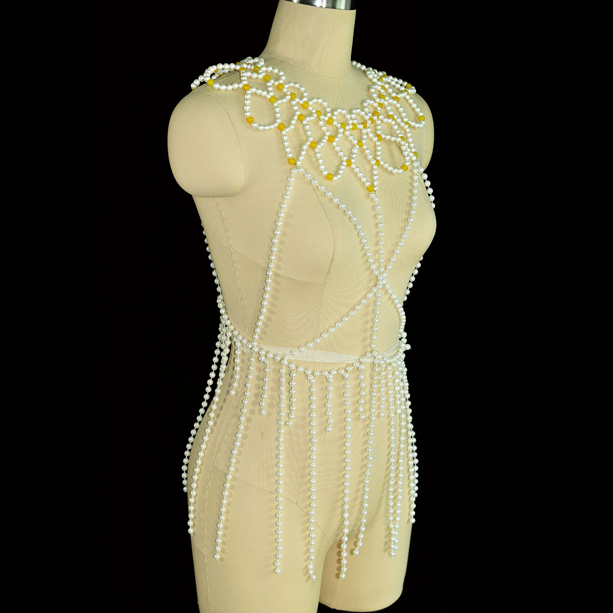 Perhiasan Tubuh Mutiara Imitas - Yellow Body Jewelry ulasan dan harga