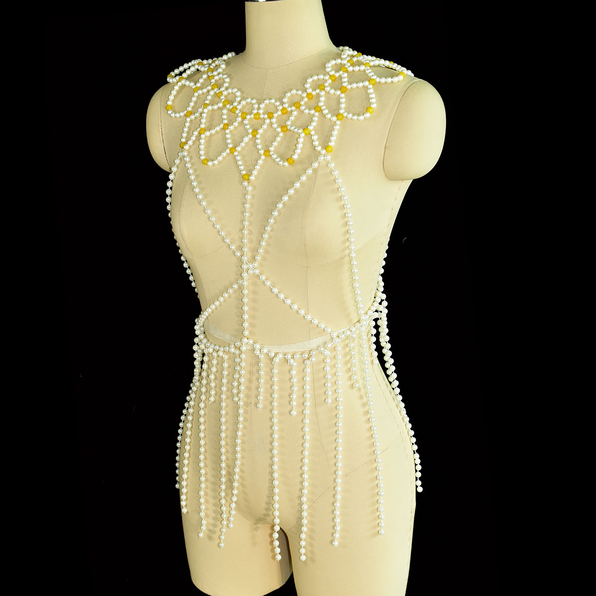 Perhiasan Tubuh Mutiara Imitas - Yellow Body Jewelry ulasan dan harga