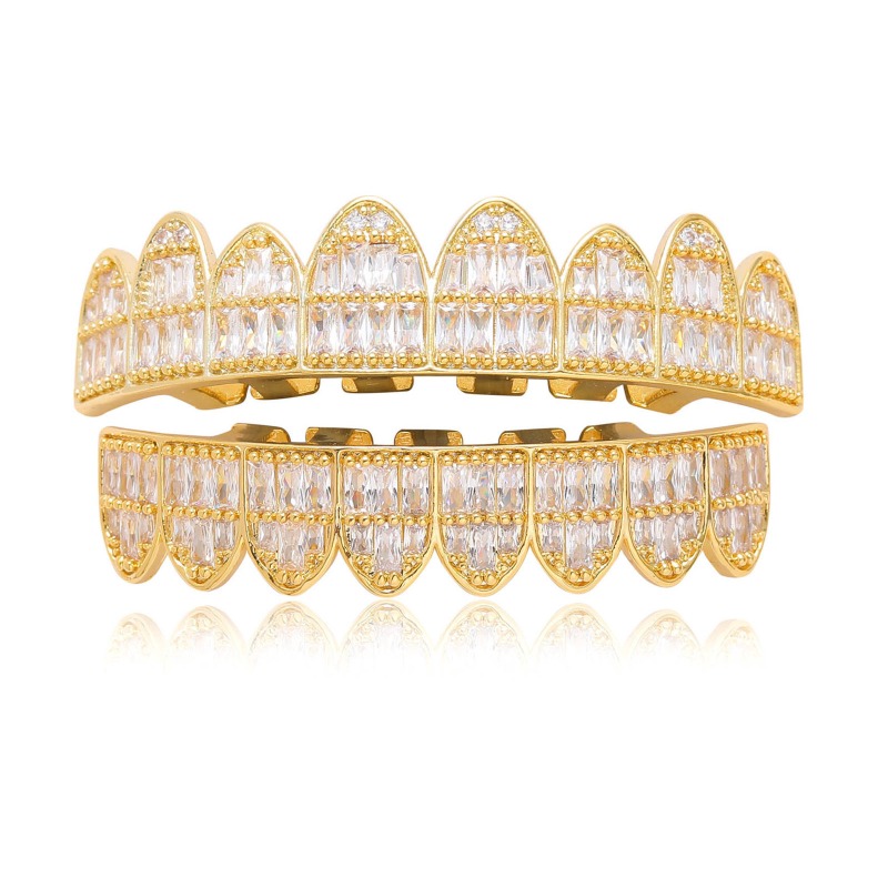 Hiphop ices Out T persegi zirk - Body Jewelry Real Gold ulasan dan harga
