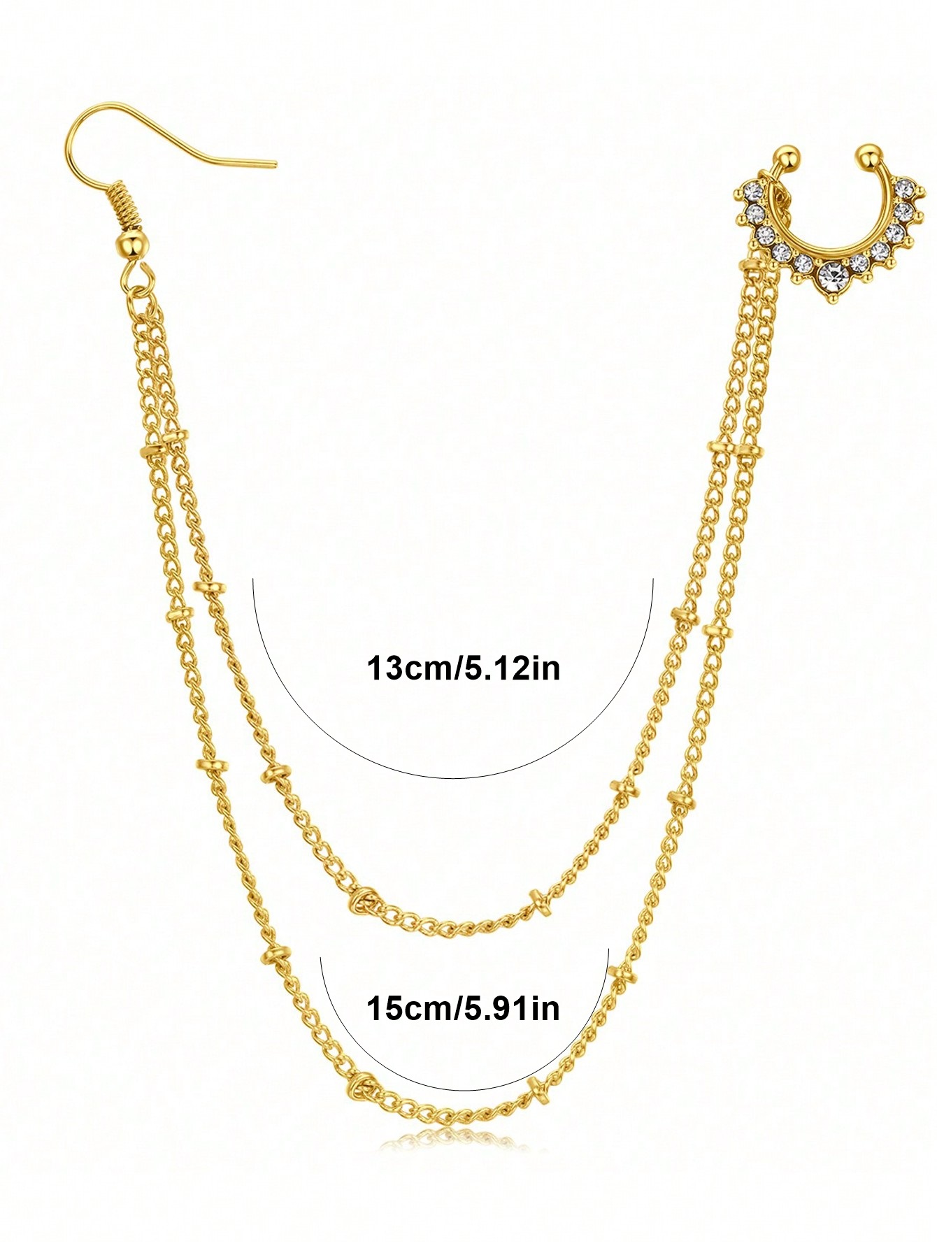 1Pc/Set Cincin Septum Palsu Wa - Yellow Body Jewelry ulasan dan harga