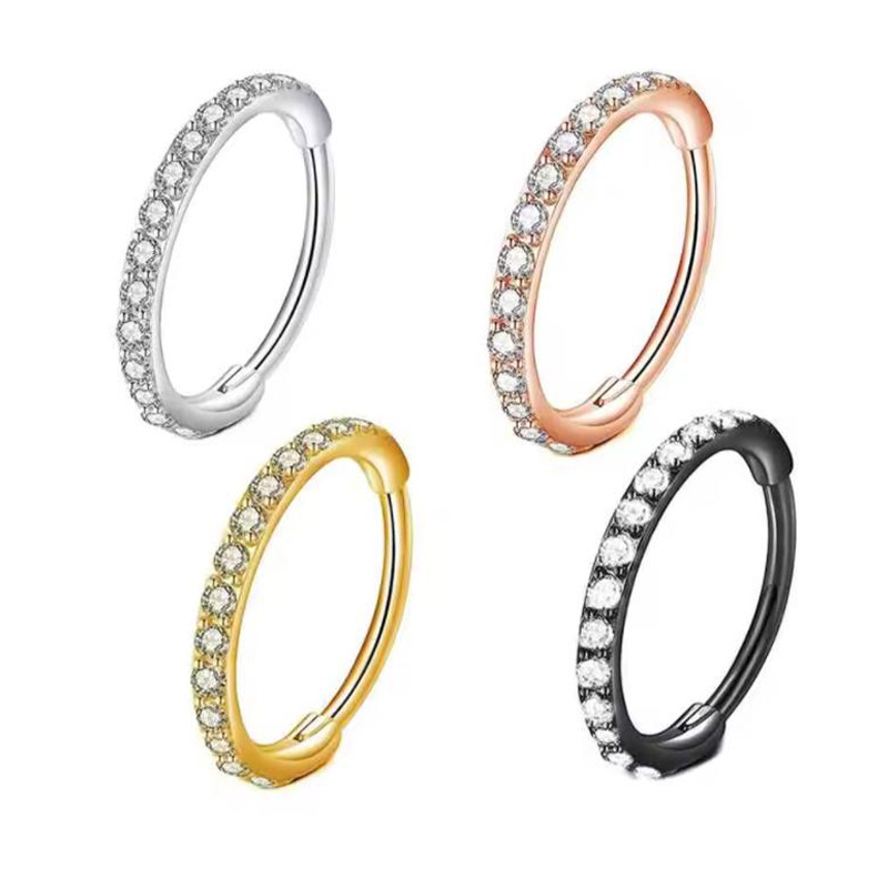 Cincin Hidung CZ Bening 16G, C - Body Jewelry Earrings ulasan dan harga
