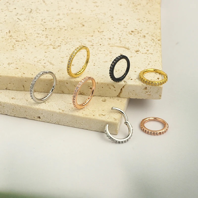 Cincin Hidung CZ Bening 16G, C - Body Jewelry Earrings ulasan dan harga