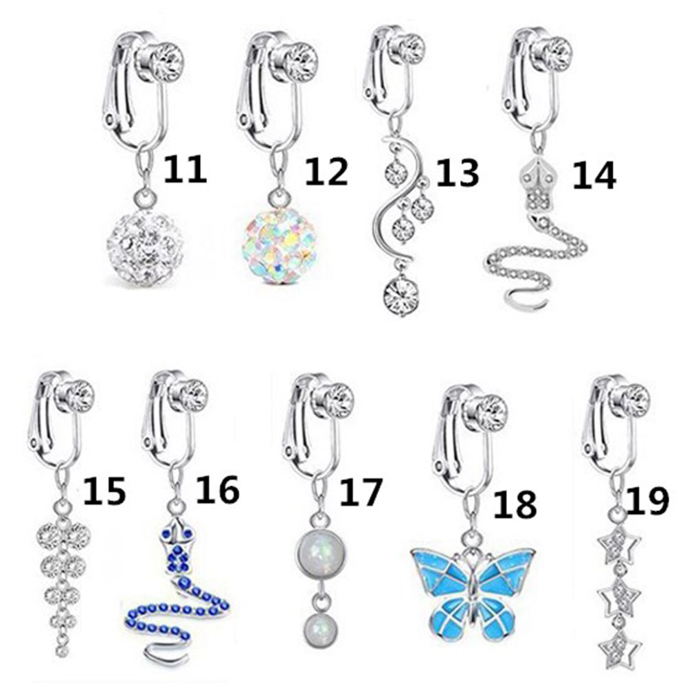 Aksesori Klip Pada Anting Klip - Body Jewelry Earrings ulasan dan harga