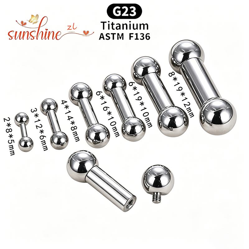 Implant Grade Titanium ASTM F1 - Body Jewelry Internally Threaded ulasan dan harga