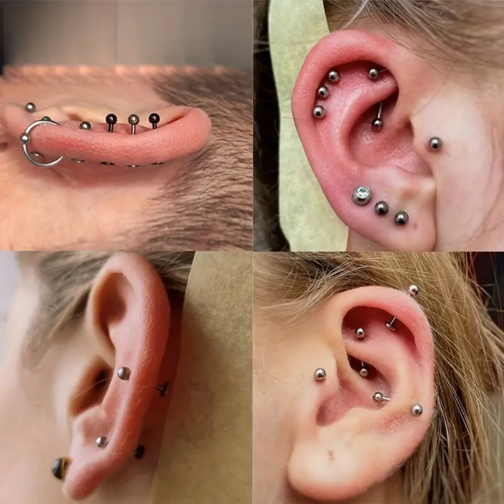 10 buah G23 anting-anting tind - Body Jewelry Internally Threaded ulasan dan harga