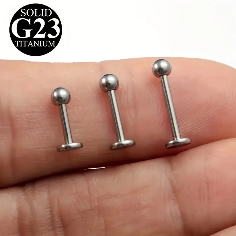 10 buah G23 anting-anting tind - Body Jewelry Internally Threaded ulasan dan harga