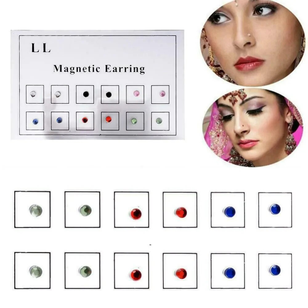 12 buah/kartu palsu penipu Mag - Body Jewelry Earrings ulasan dan harga