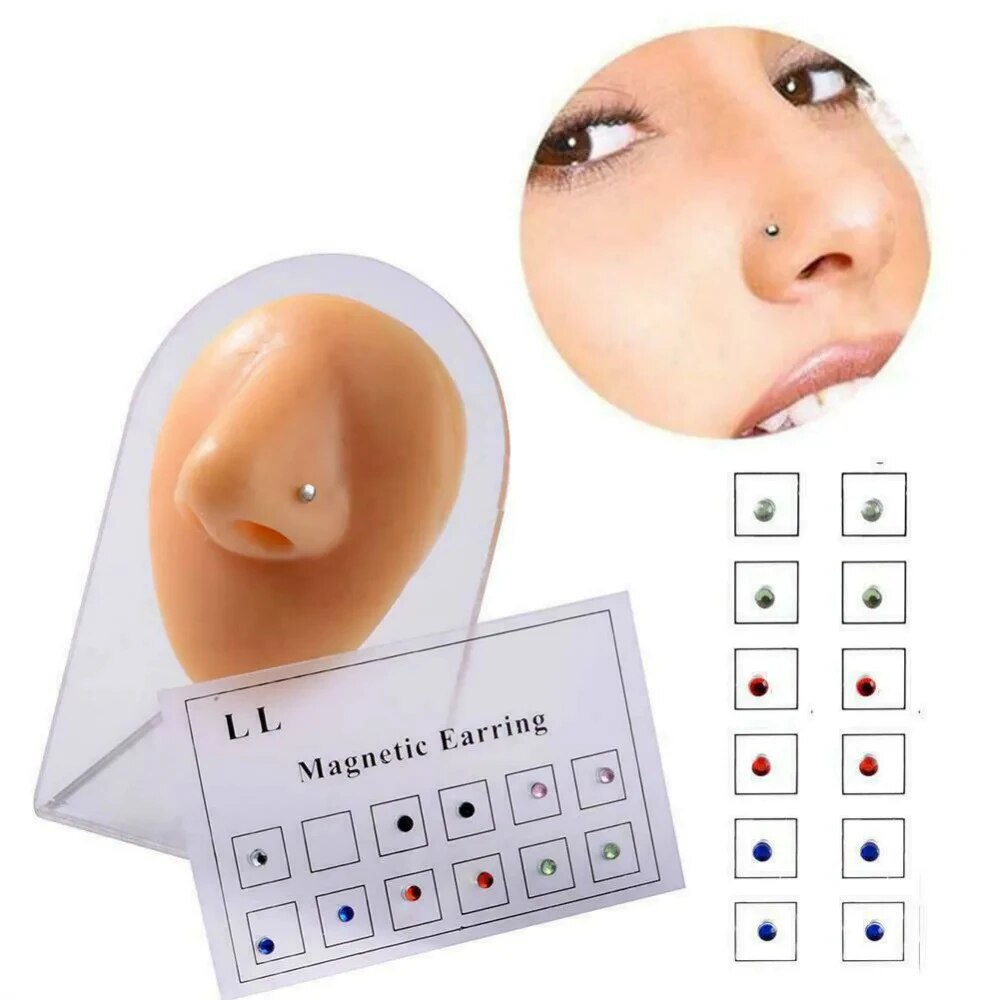 12 buah/kartu palsu penipu Mag - Body Jewelry Earrings ulasan dan harga