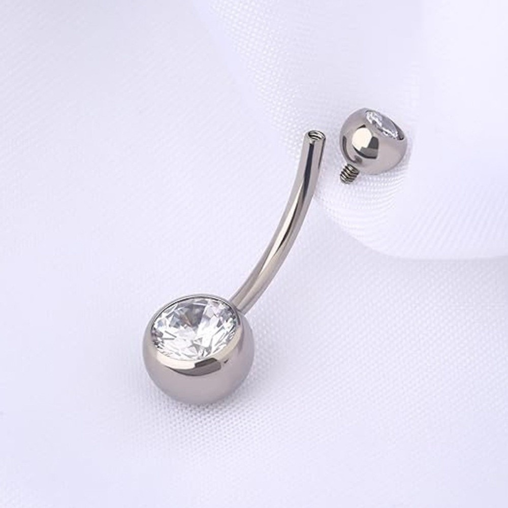 Cincin Pusar Bahan Titanium Be - Body Jewelry Titanium ulasan dan harga