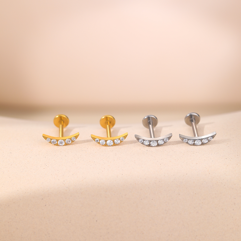 1 buah anting-anting Tragus te - Body Jewelry Internally Threaded ulasan dan harga