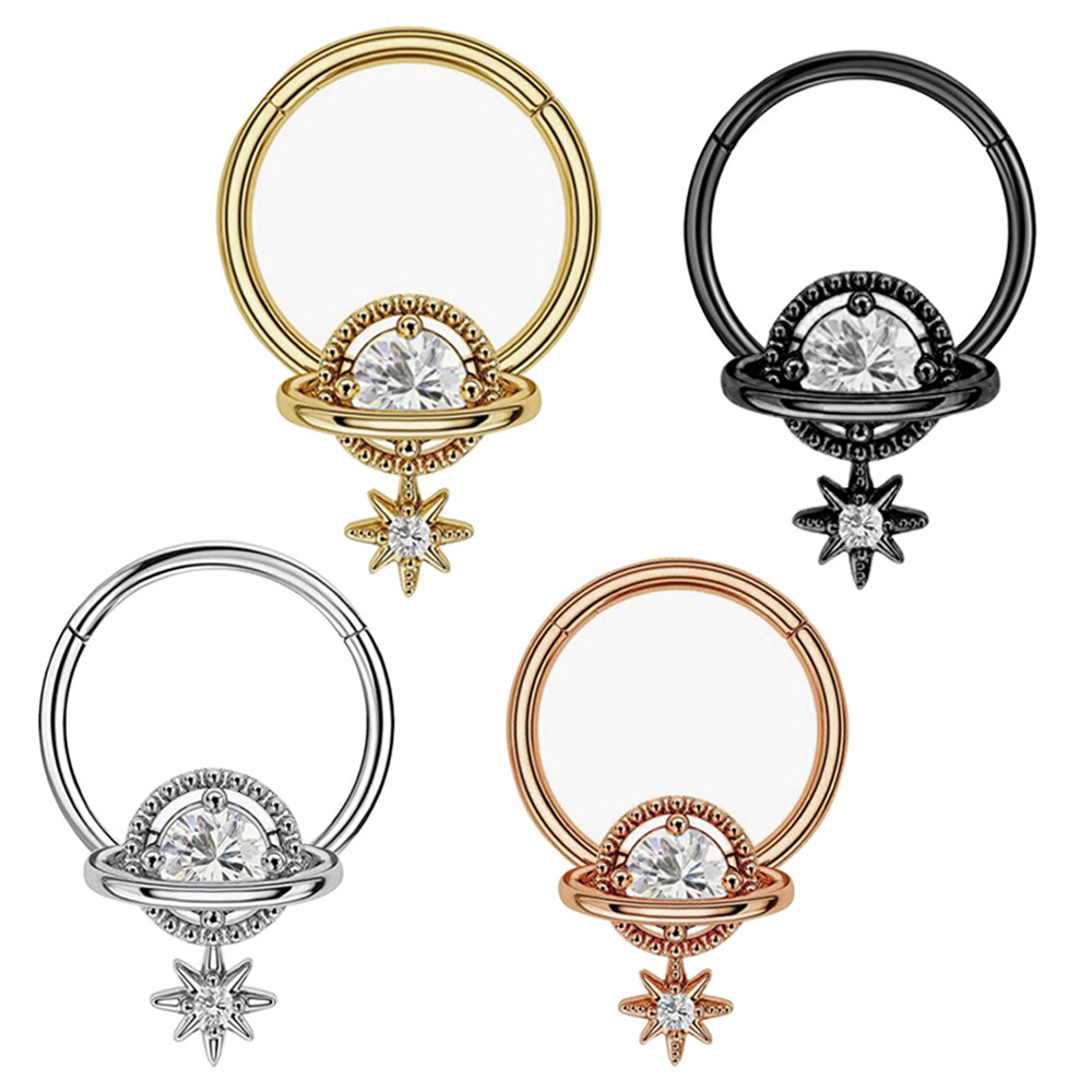 Perhiasan Septum Rings Planet  - Body Jewelry Earrings ulasan dan harga
