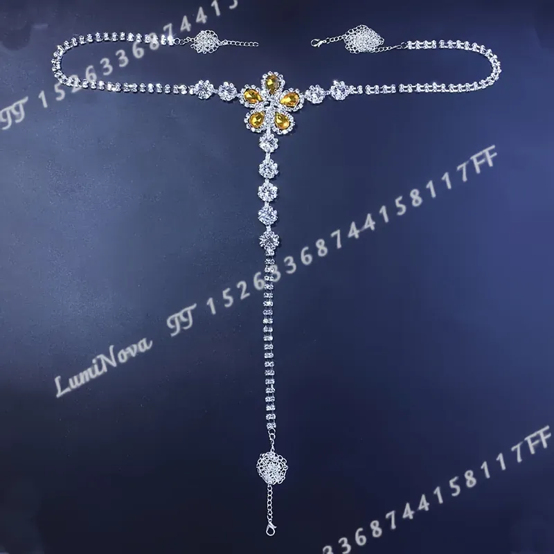 Rantai Tubuh Berhias Batu Kris - Yellow Body Jewelry ulasan dan harga