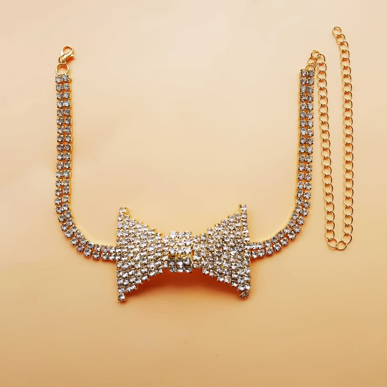 Indah elegan berlian imitasi b - Body Jewelry Necklace ulasan dan harga
