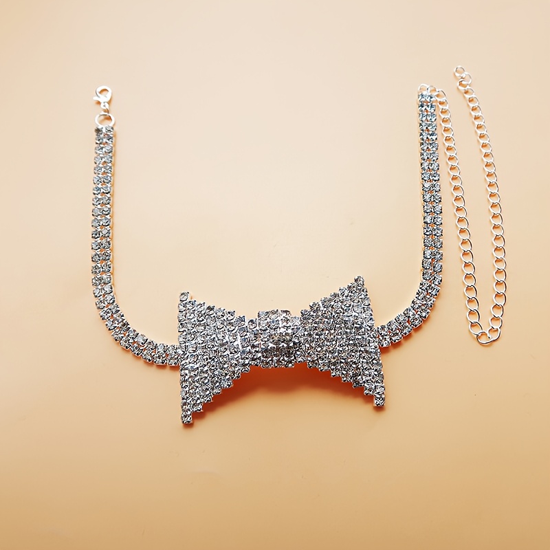Indah elegan berlian imitasi b - Body Jewelry Necklace ulasan dan harga