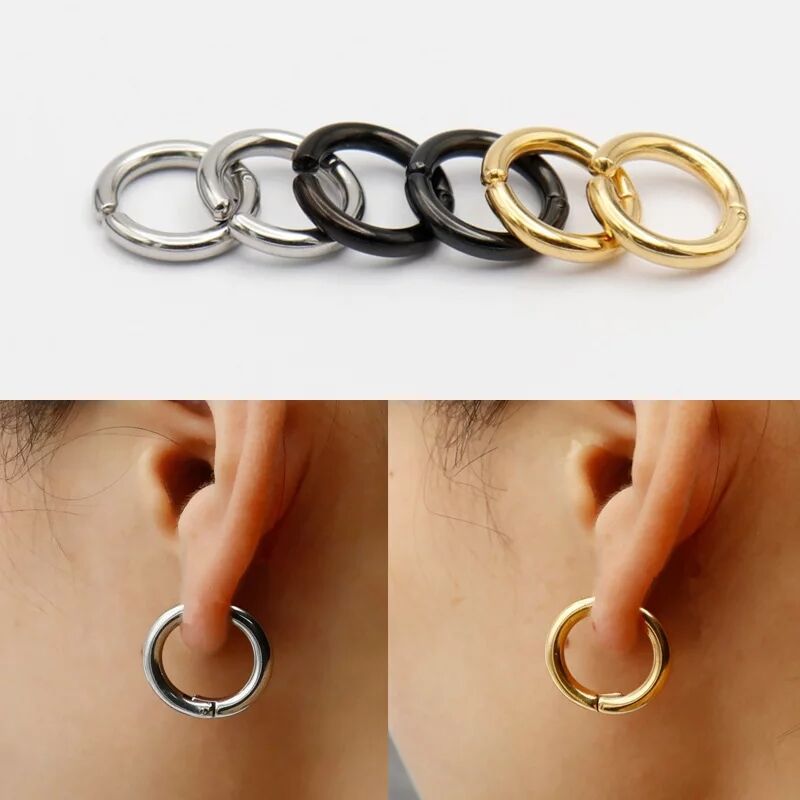 2/6 buah anting-anting Hoop Hu - Body Jewelry Earrings ulasan dan harga