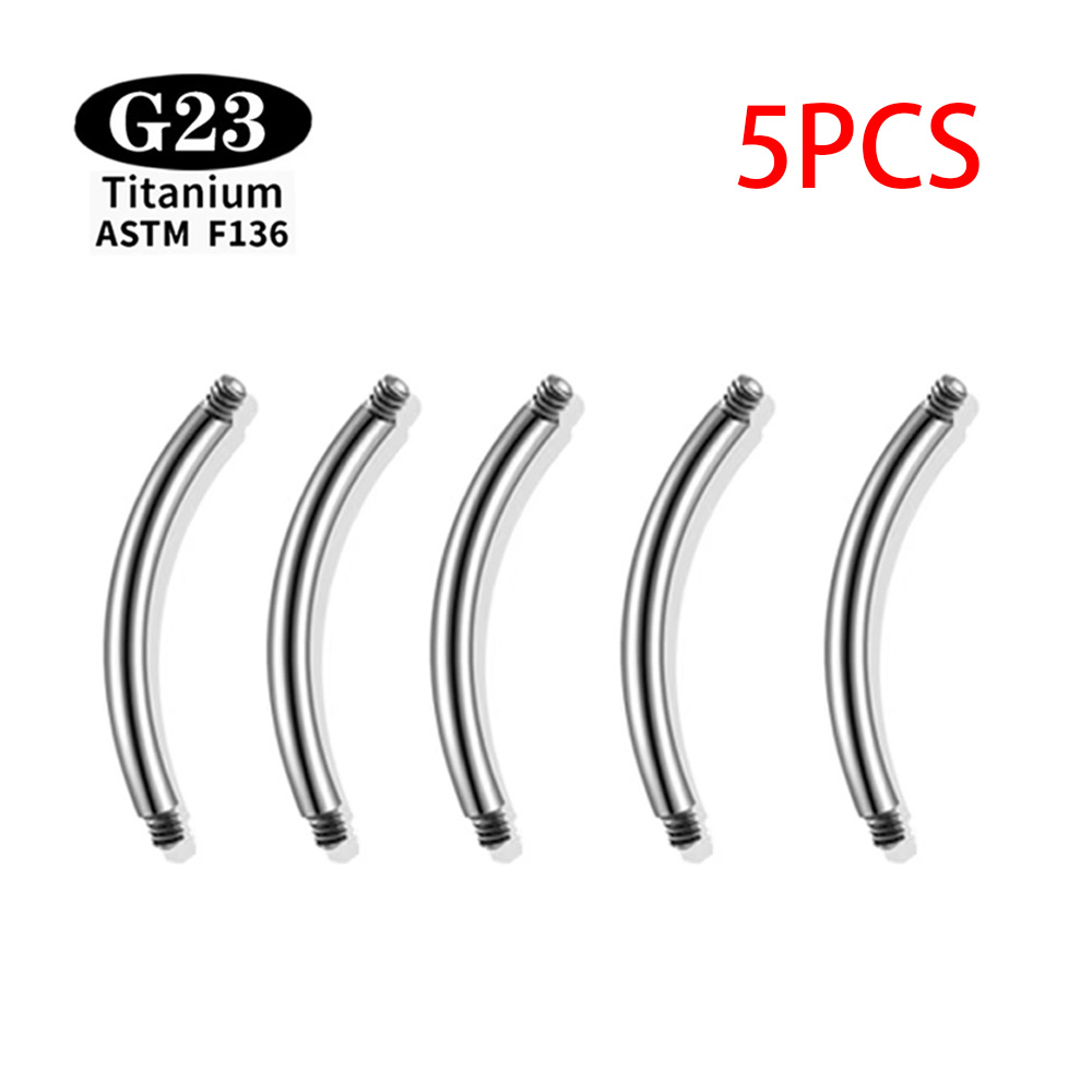 5 Pcs/Lot ASTM F136 Titanium I - Body Jewelry Internally Threaded ulasan dan harga