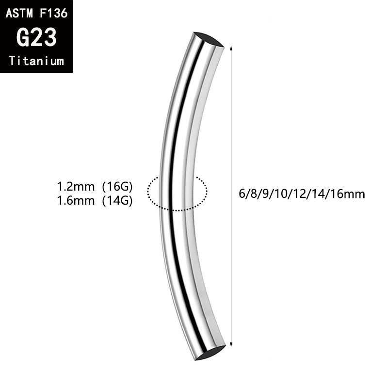 5 Pcs/Lot ASTM F136 Titanium I - Body Jewelry Internally Threaded ulasan dan harga