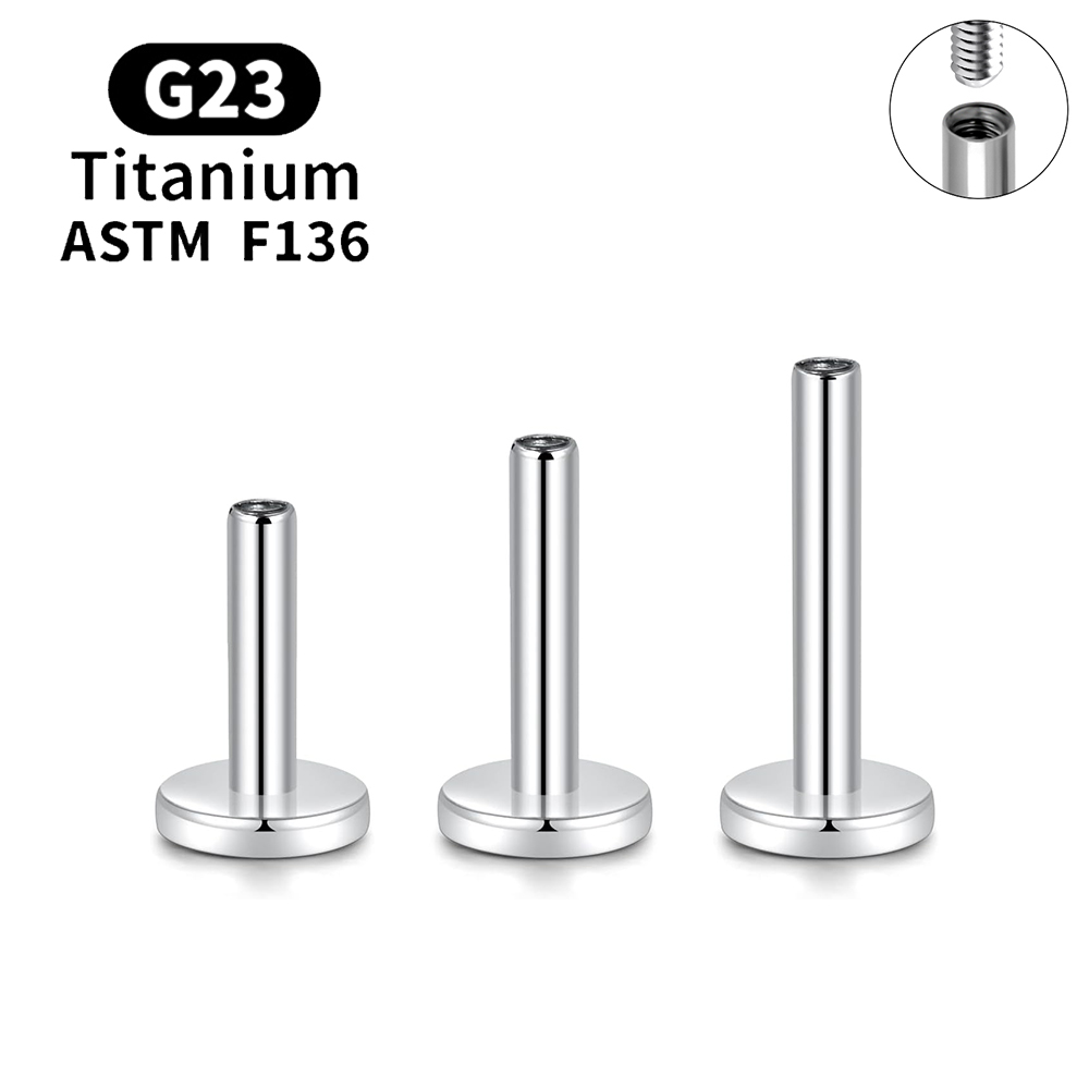 10 buah G23 tindik Titanium in - Body Jewelry Internally Threaded ulasan dan harga
