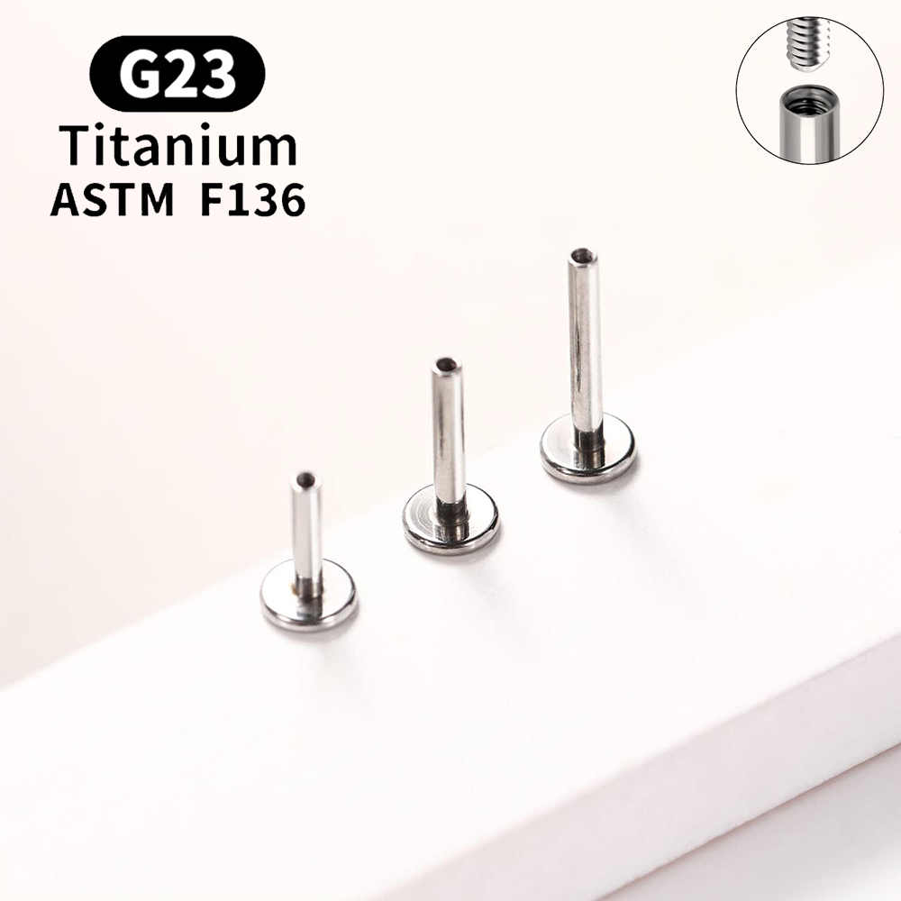 10 buah G23 tindik Titanium in - Body Jewelry Internally Threaded ulasan dan harga