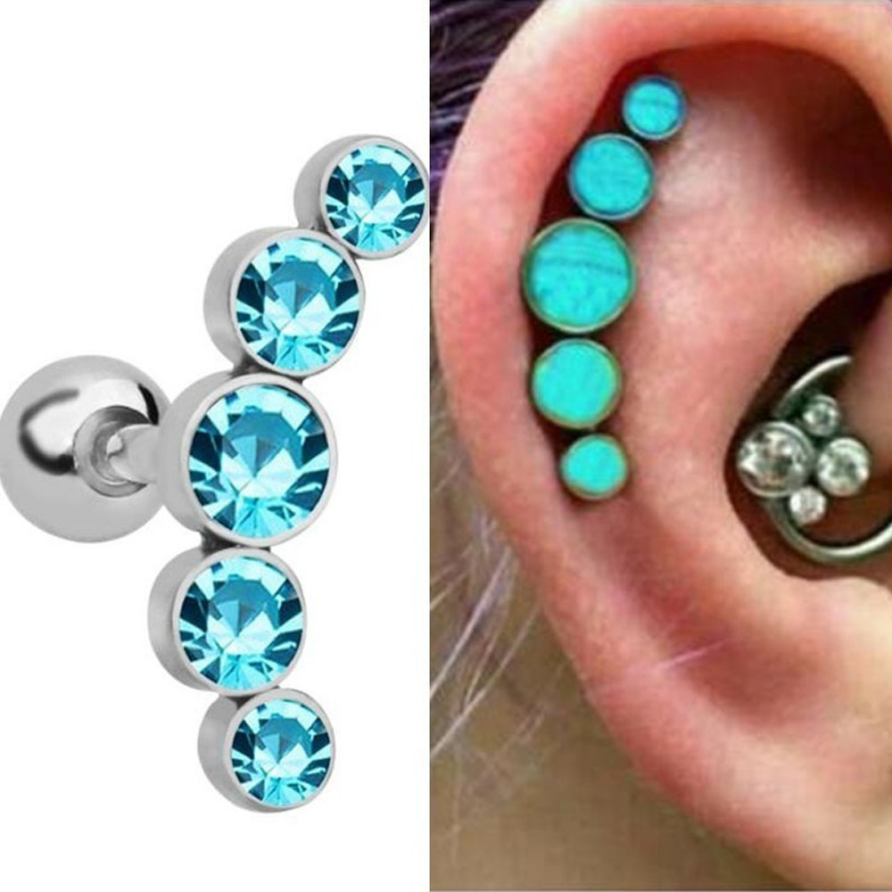 1Pcs Anting Tusuk Baja Tahan K - Body Jewelry Earrings ulasan dan harga
