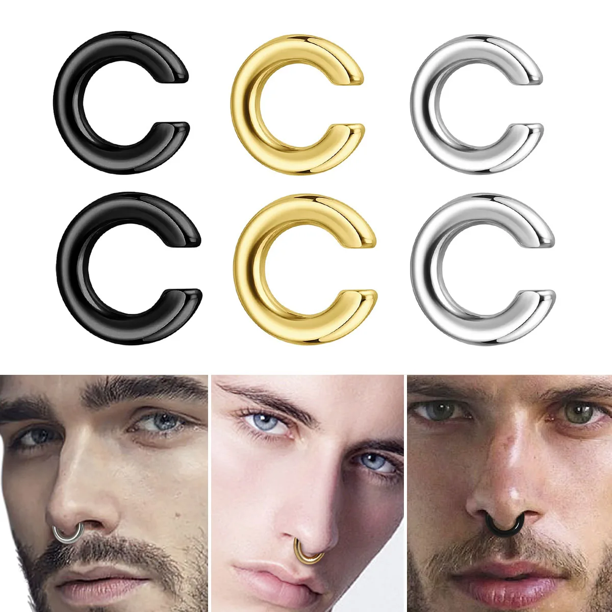 1 buah Cincin Hidung Bentuk C  - Body Jewelry Earrings ulasan dan harga