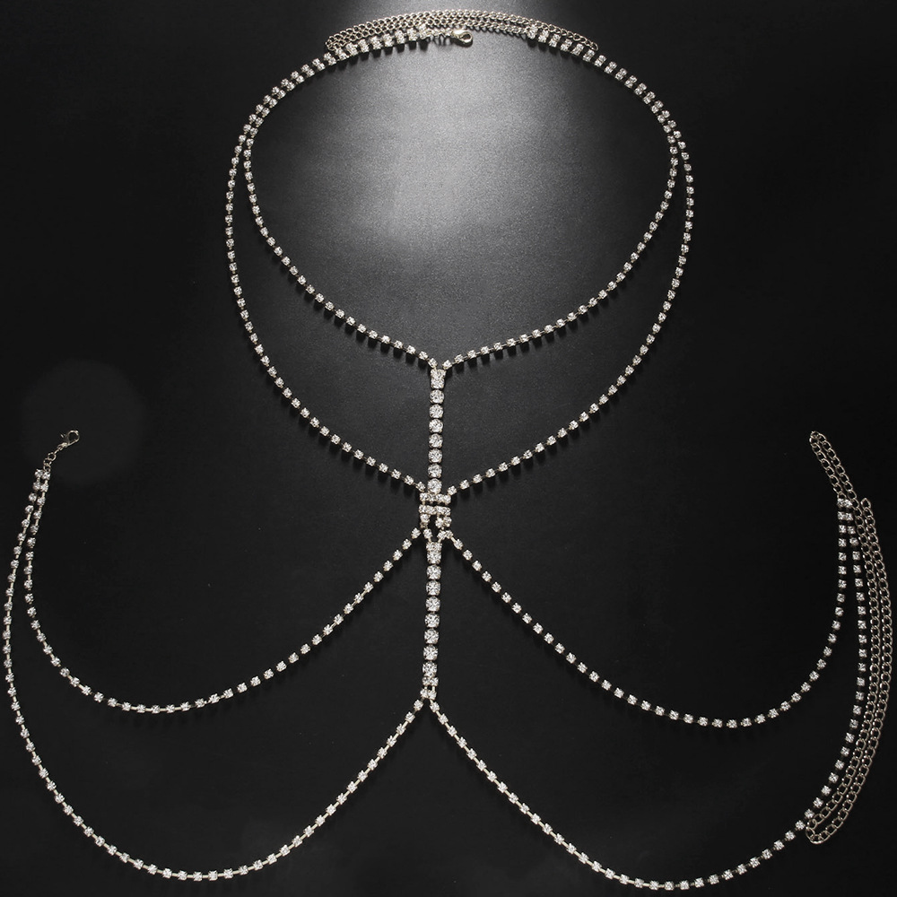 Rantai Tubuh Berlapis Emas Per - Body Jewelry Harness ulasan dan harga