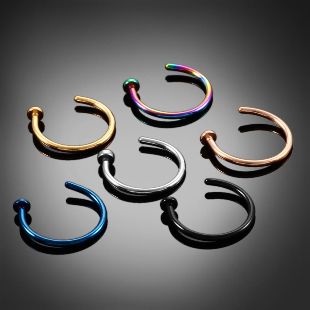 10 Pcs Anting-anting Stud Bent - Body Jewelry Earrings ulasan dan harga