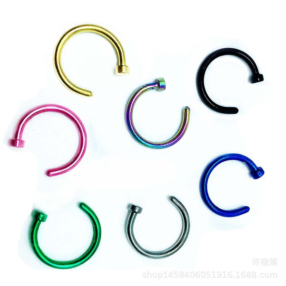 10 Pcs Anting-anting Stud Bent - Body Jewelry Earrings ulasan dan harga