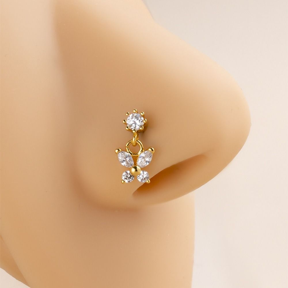 Anting Hidung Stainless Steel  - Body Jewelry Goth ulasan dan harga