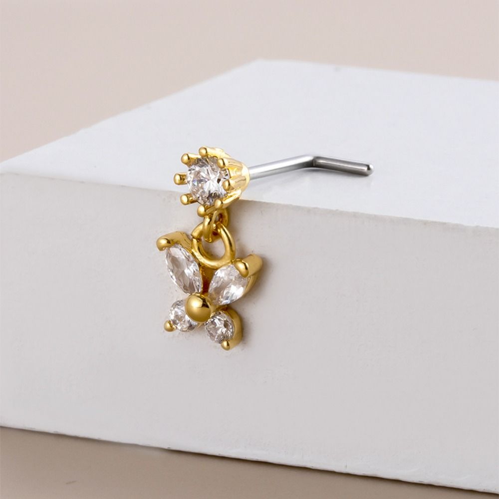 Anting Hidung Stainless Steel  - Body Jewelry Goth ulasan dan harga