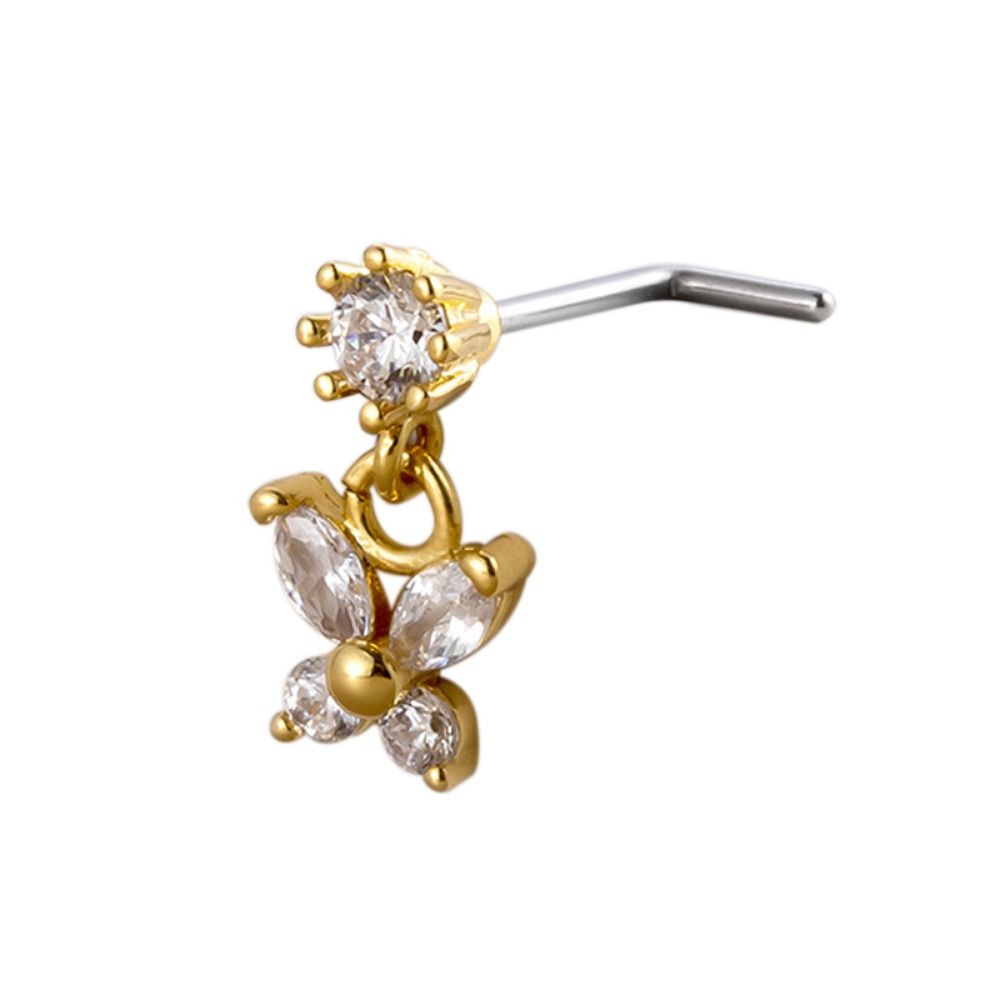 Anting Hidung Stainless Steel  - Body Jewelry Goth ulasan dan harga
