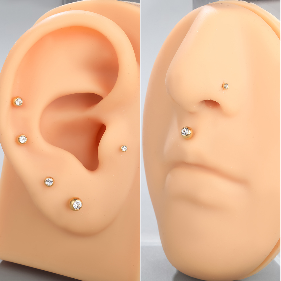 G23 cincin bibir tindik Labret - Body Jewelry Internally Threaded ulasan dan harga