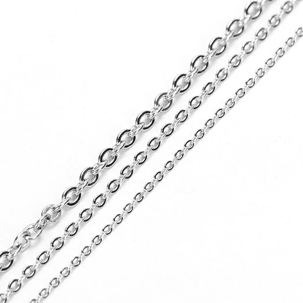 Rantai Tipis Bentuk O Baja Tah - Body Jewelry Necklace ulasan dan harga