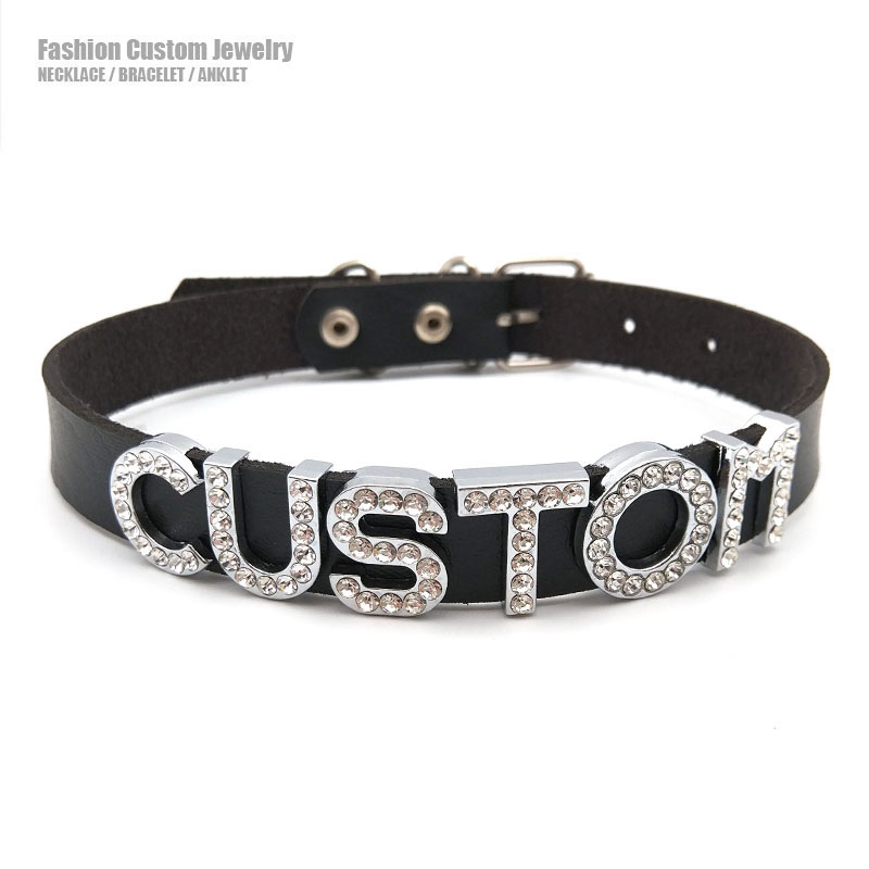 Kalung Kustom Berlian Imitasi  - Body Jewelry Goth ulasan dan harga