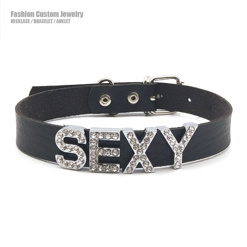 Kalung Kustom Berlian Imitasi  - Body Jewelry Goth ulasan dan harga
