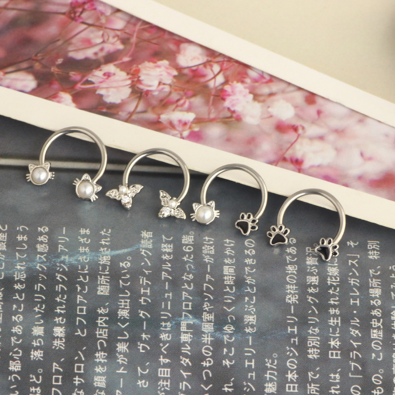 Cincin Septum 16G, Perhiasan T - Body Jewelry Earrings ulasan dan harga