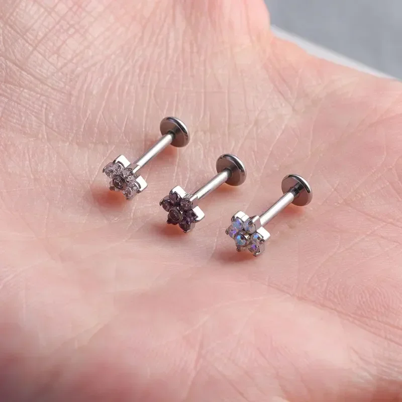 ASTM F136 tindik bunga Titaniu - Body Jewelry Internally Threaded ulasan dan harga